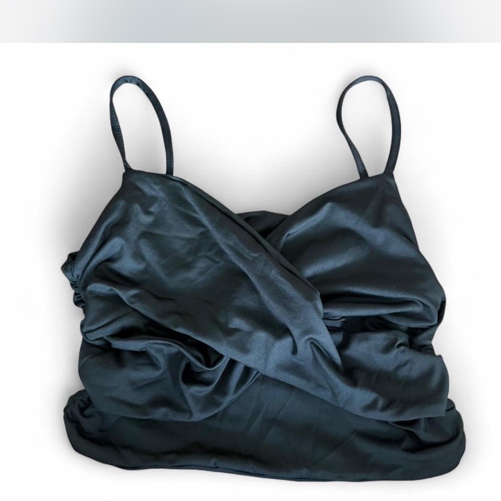 SHEIN Black Satin Tank Top